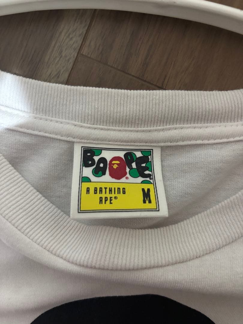 A BATHING APE スカルロゴ Tシャツ ホワイト Mサイズ — image 2