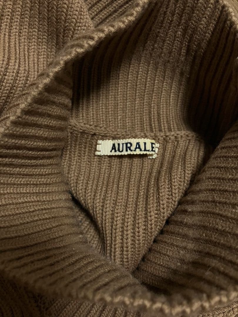 【送料無料】AURALEE(オーラリー) のハイネックニット　5サイズ　ブラウン — image 3