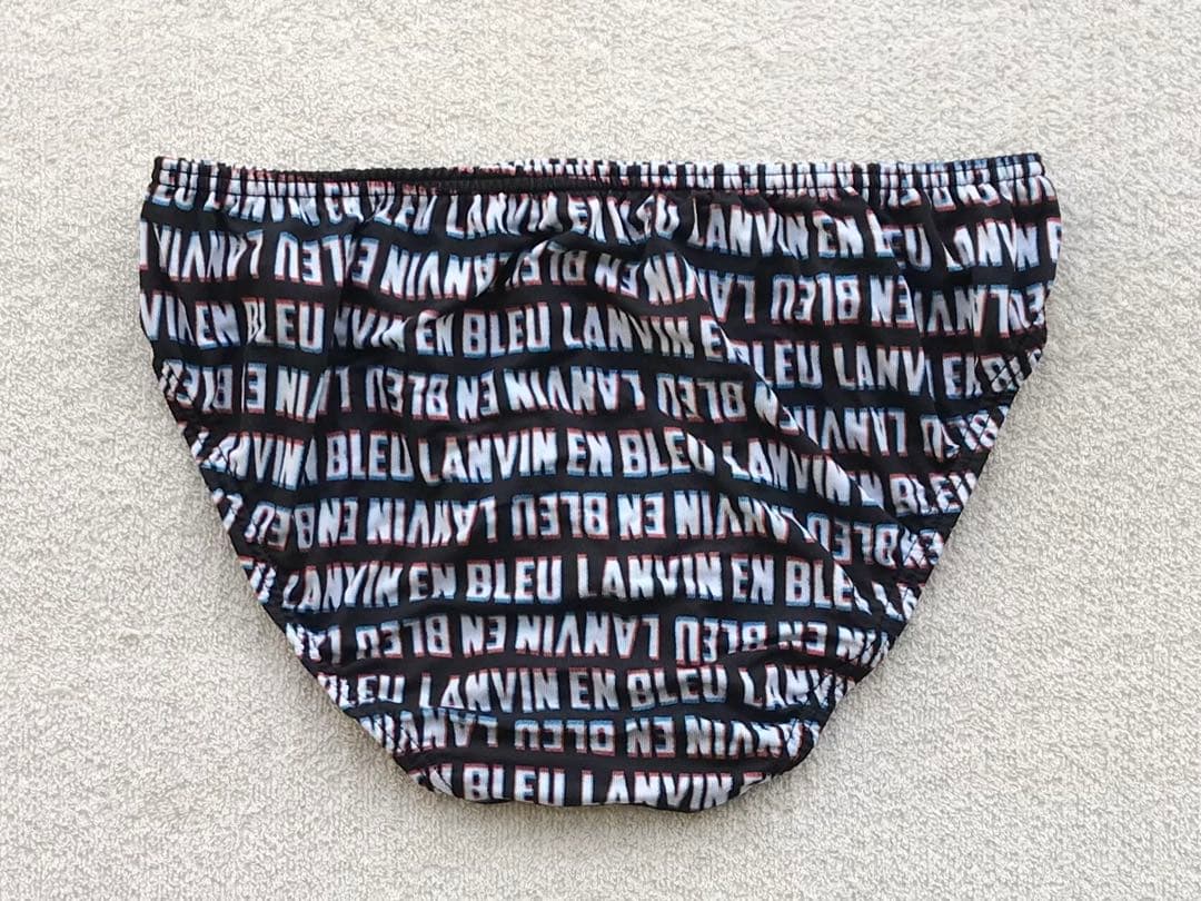 LANVIN en Bleu ビキニ ブリーフ Mサイズ 英字 ブラック — image 2