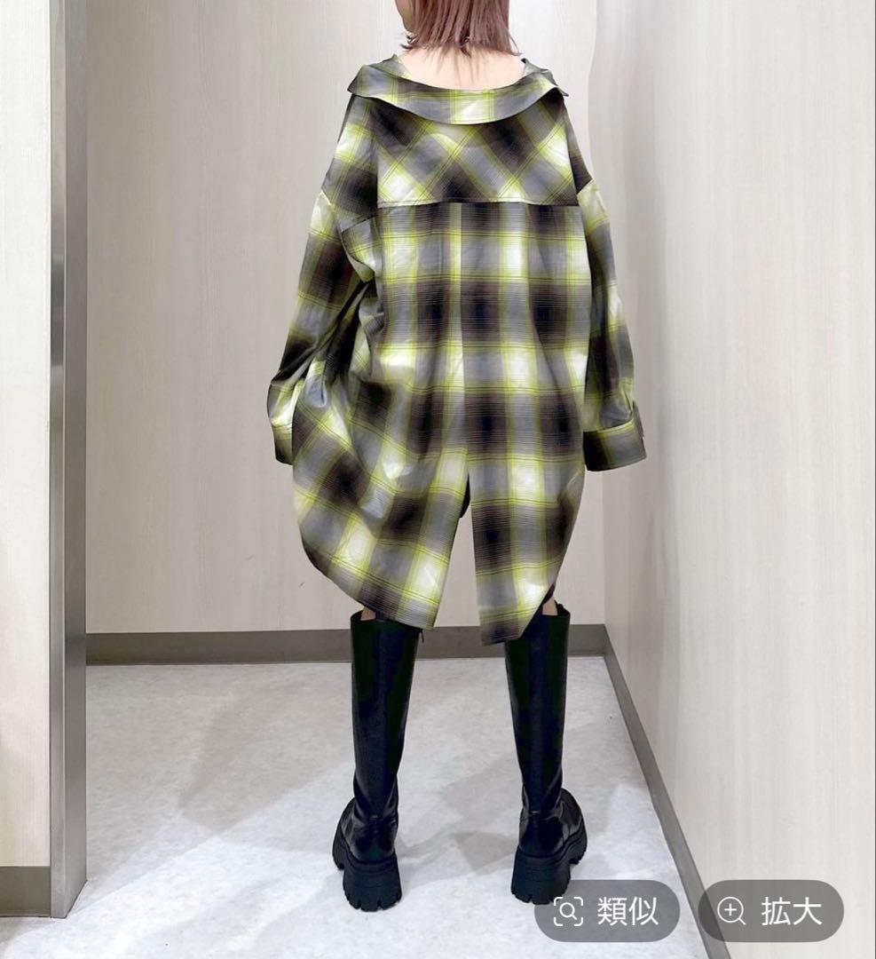 PAGEBOY（ページボーイ）のオンブレチェックルーズシャツ — image 2