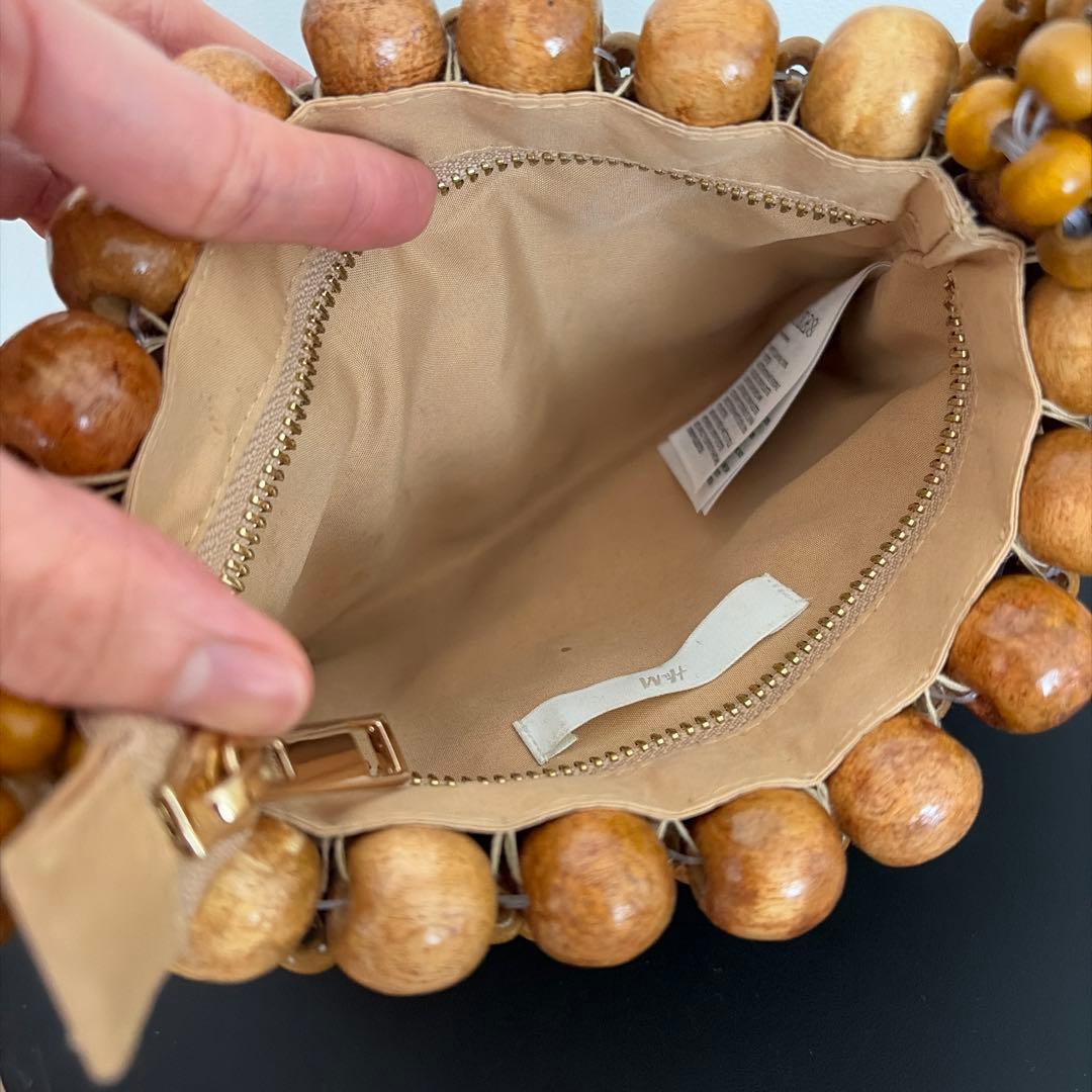 H&Mウッドビーズハンドバッグ — image 2