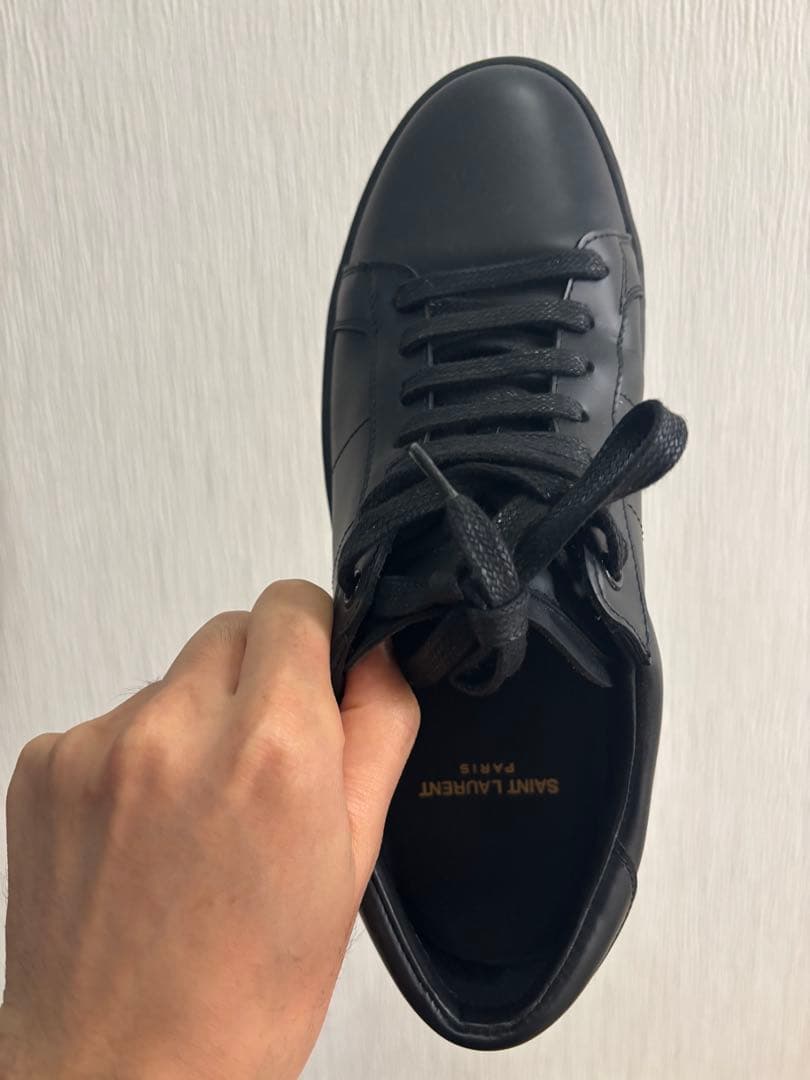 SAINT LAURENT ブラックスニーカー　39 — image 2