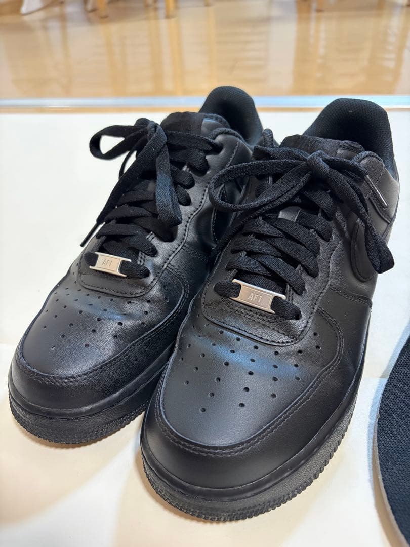 NIKE エアフォース1 オールブラック — image 2