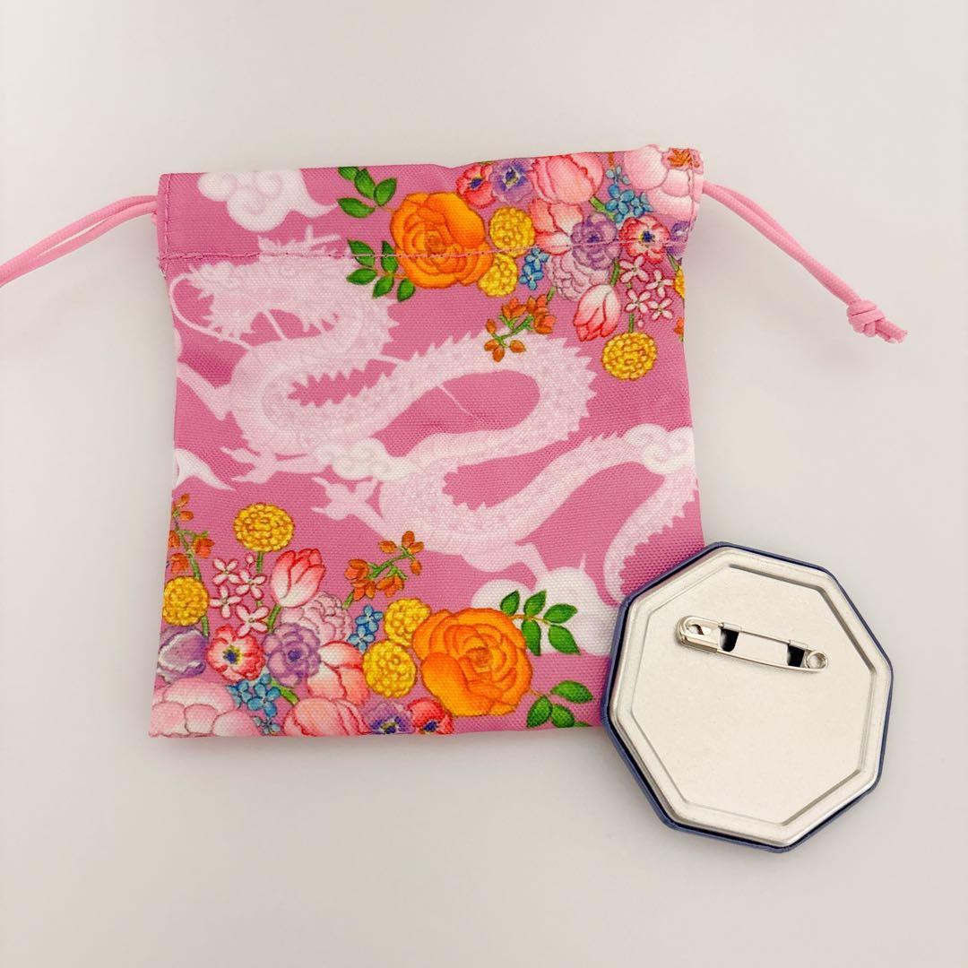 MARUKO楼　巾着　缶バッジ　2点セット　ちびまる子ちゃん — image 2