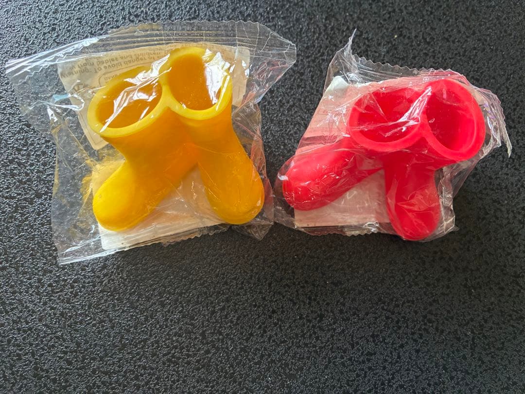 ミニチュア 長靴 置物 2個セット イエロー レッド — image 5