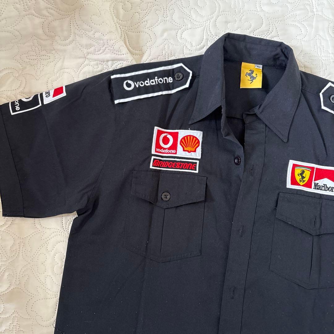 Ferrari 半袖ワークシャツ XL 黒 — image 2