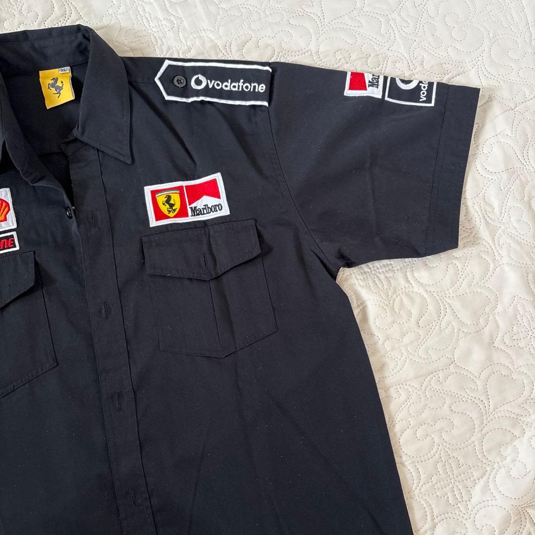 Ferrari 半袖ワークシャツ XL 黒 — image 3