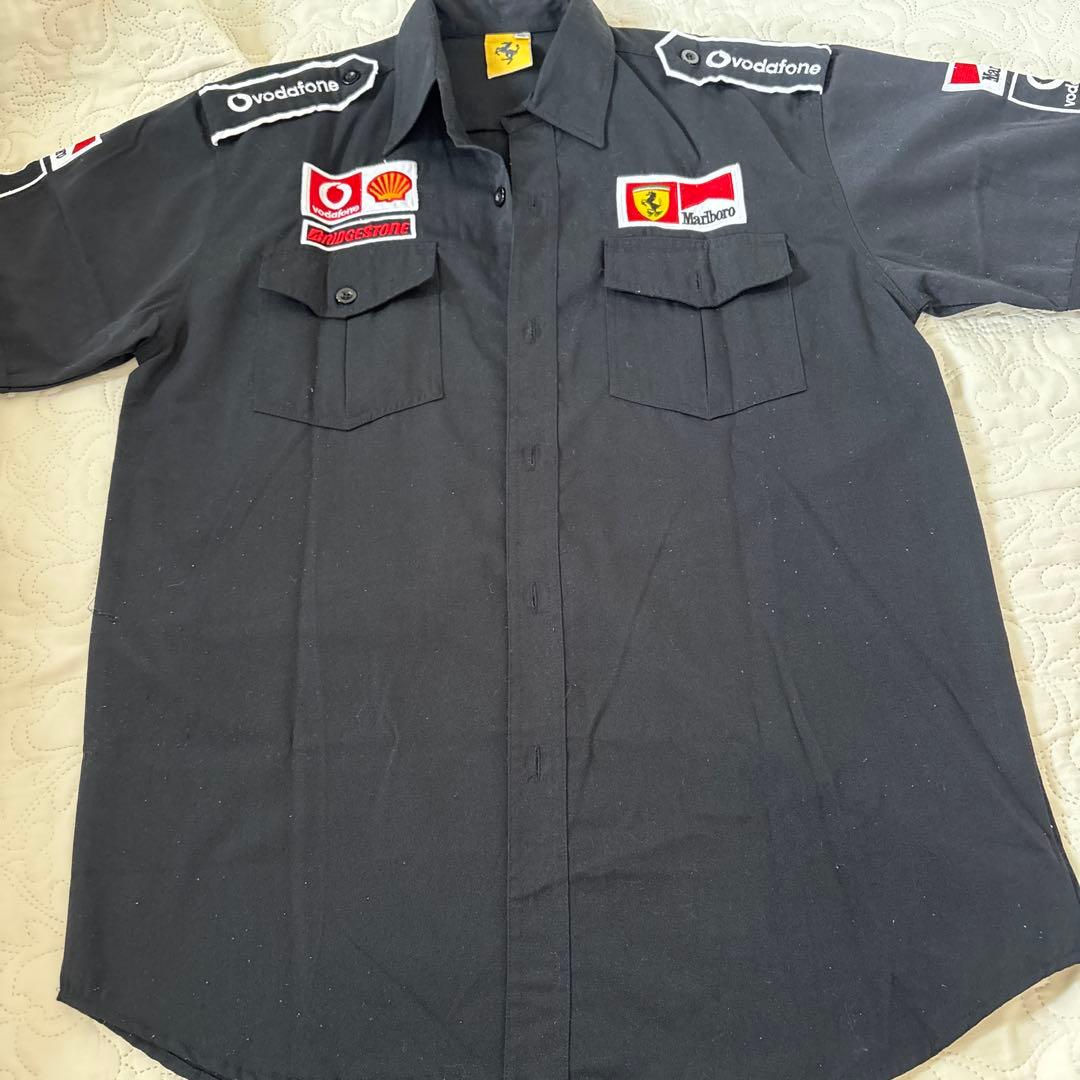 Ferrari 半袖ワークシャツ XL 黒 — image 4