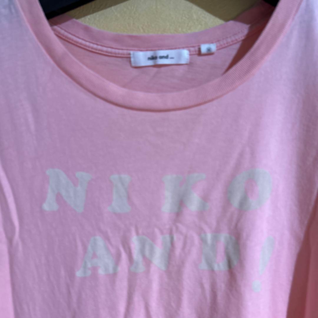 niko and... ロゴプリントTシャツ ピンク M — image 2