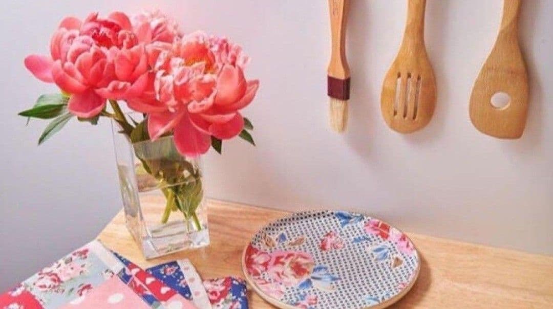 【新品未使用】キャスキッドソン 花柄 水玉 プレート 薔薇 — image 4