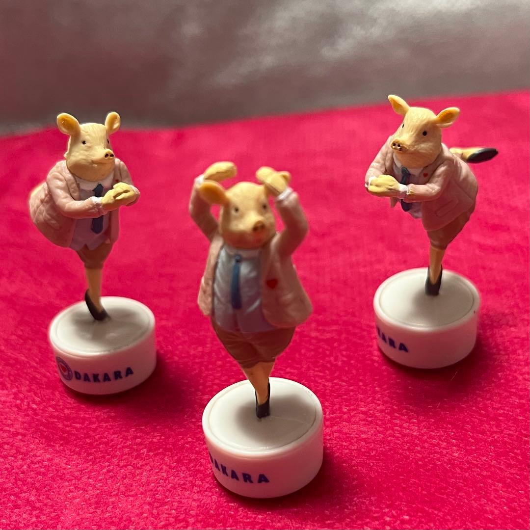 2007年 DAKARA ノベルティーグッズ 豚 ピグリン ３種類5個 — image 2