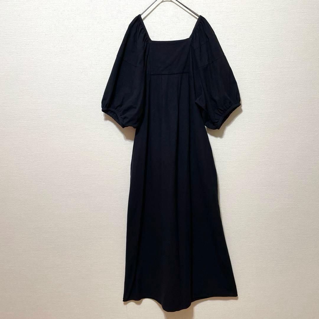 ジョイントワークス　ボリュームスリーブワンピース　ロングワンピース　黒　Mサイズ — image 4