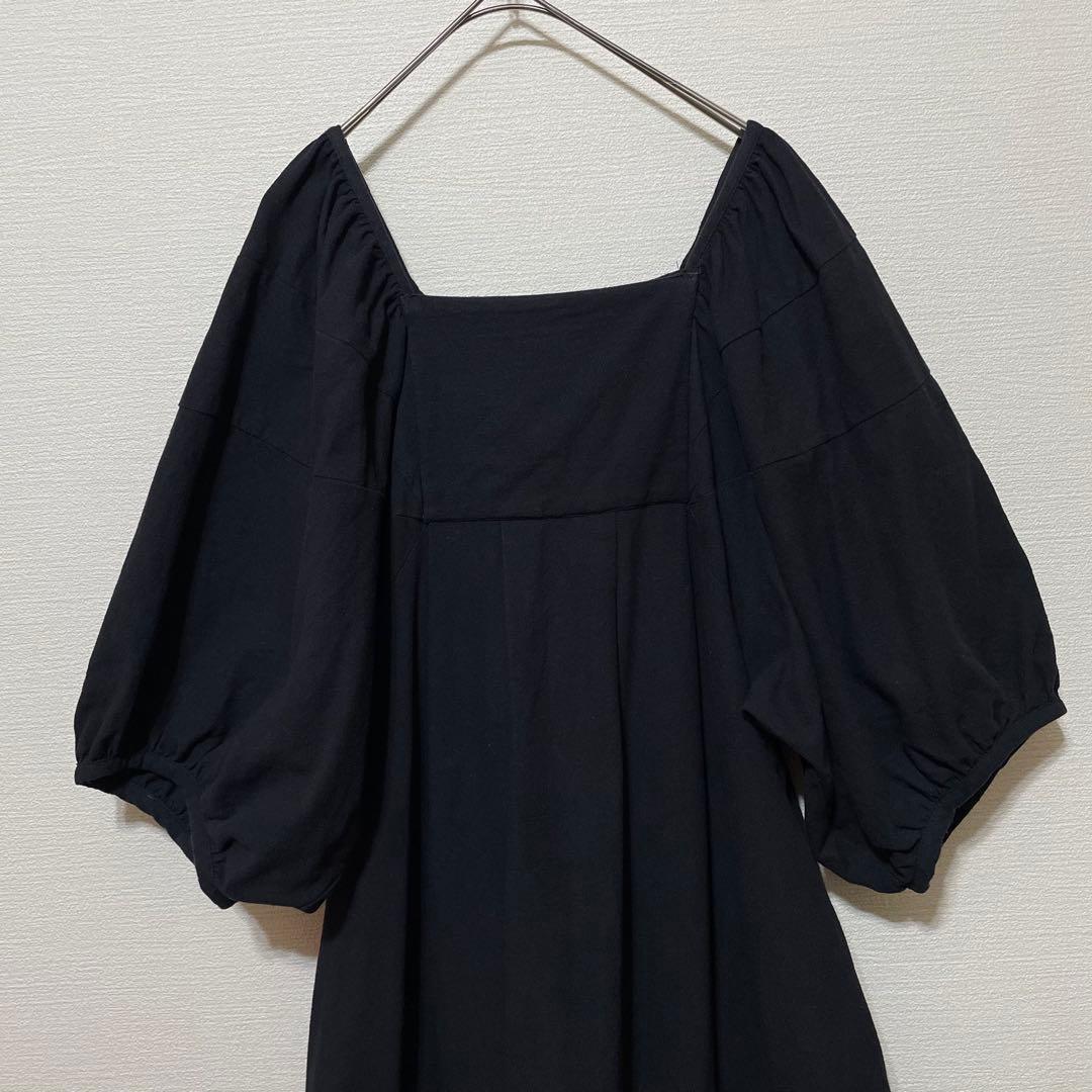 ジョイントワークス　ボリュームスリーブワンピース　ロングワンピース　黒　Mサイズ — image 5