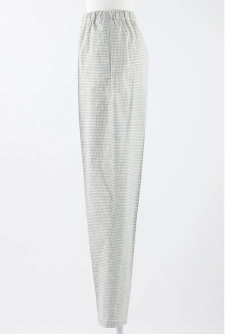 ENFOLD 24SS WASHABLE CHECK EGG-PANTS — image 2