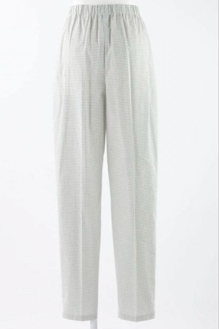 ENFOLD 24SS WASHABLE CHECK EGG-PANTS — image 3