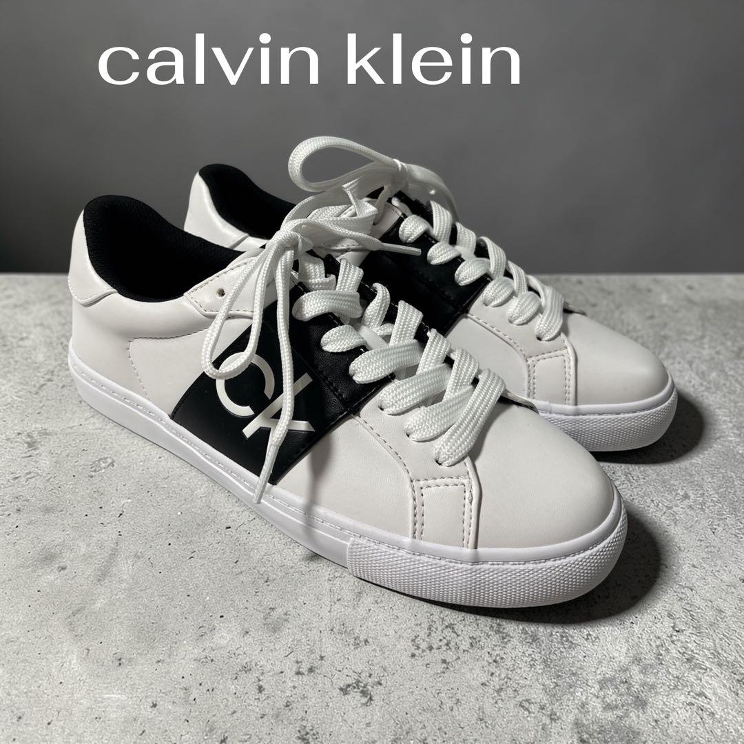 カルバンクラインCK ホワイト スニーカー23.5㎝ロゴcalvin klein — image 4