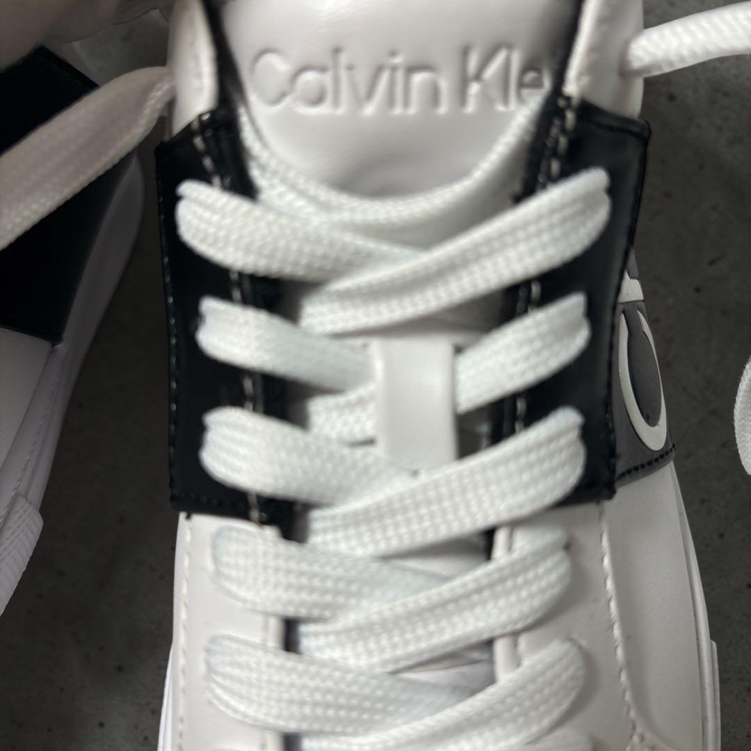 カルバンクラインCK ホワイト スニーカー23.5㎝ロゴcalvin klein — image 5