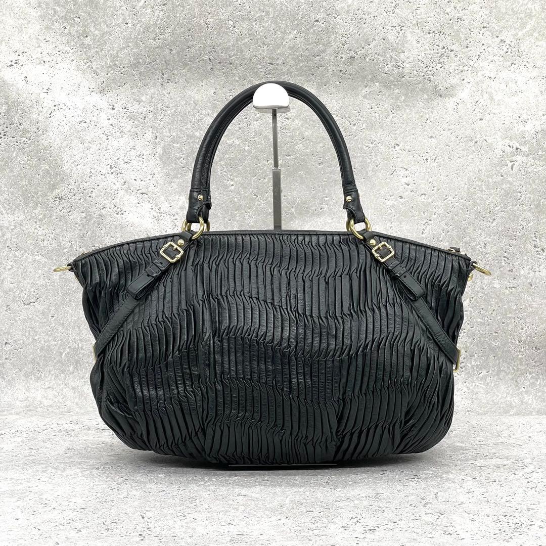 COACH Bag Madison Gathered Leather Black — image 2