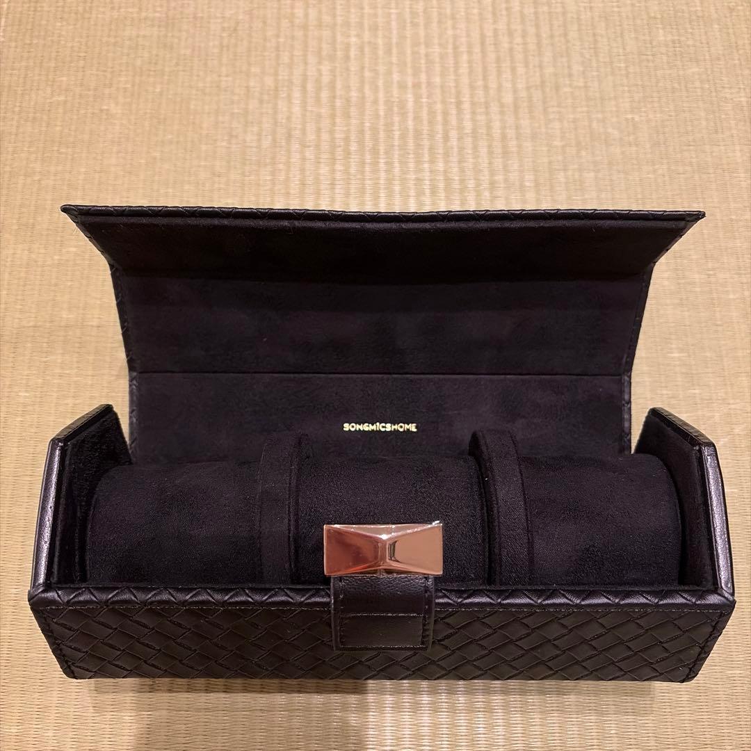 腕時計3本収納ボックス 黒 時計ケース — image 3