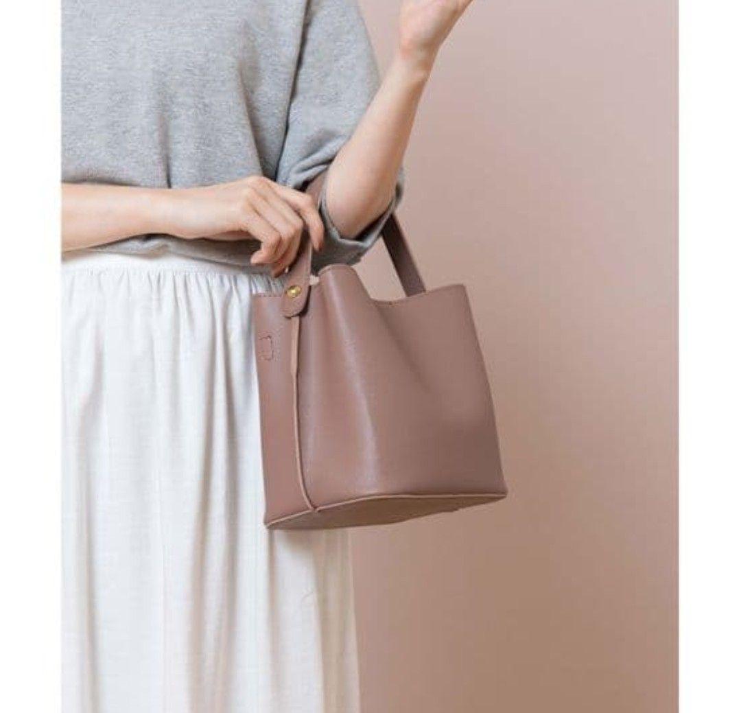 flower クラシックバケットバッグ ピンクベージュ 匿名配送 即購入可 — image 2