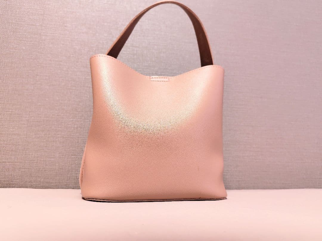 flower クラシックバケットバッグ ピンクベージュ 匿名配送 即購入可 — image 4