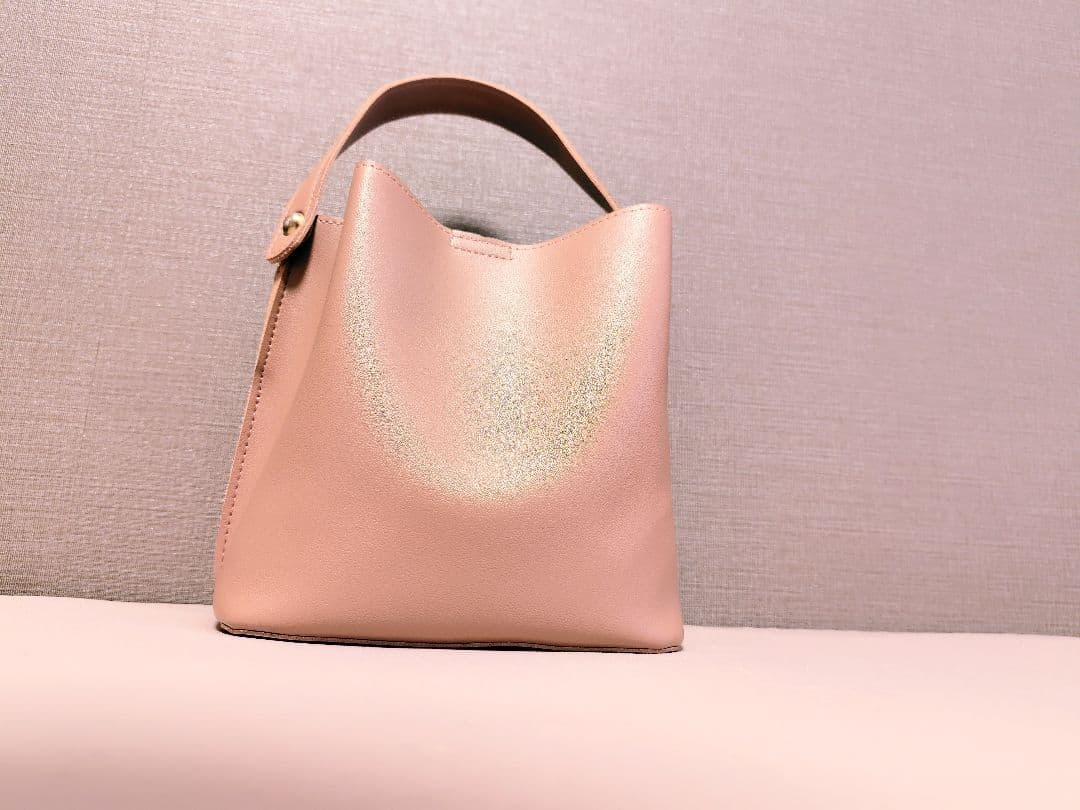 flower クラシックバケットバッグ ピンクベージュ 匿名配送 即購入可 — image 5