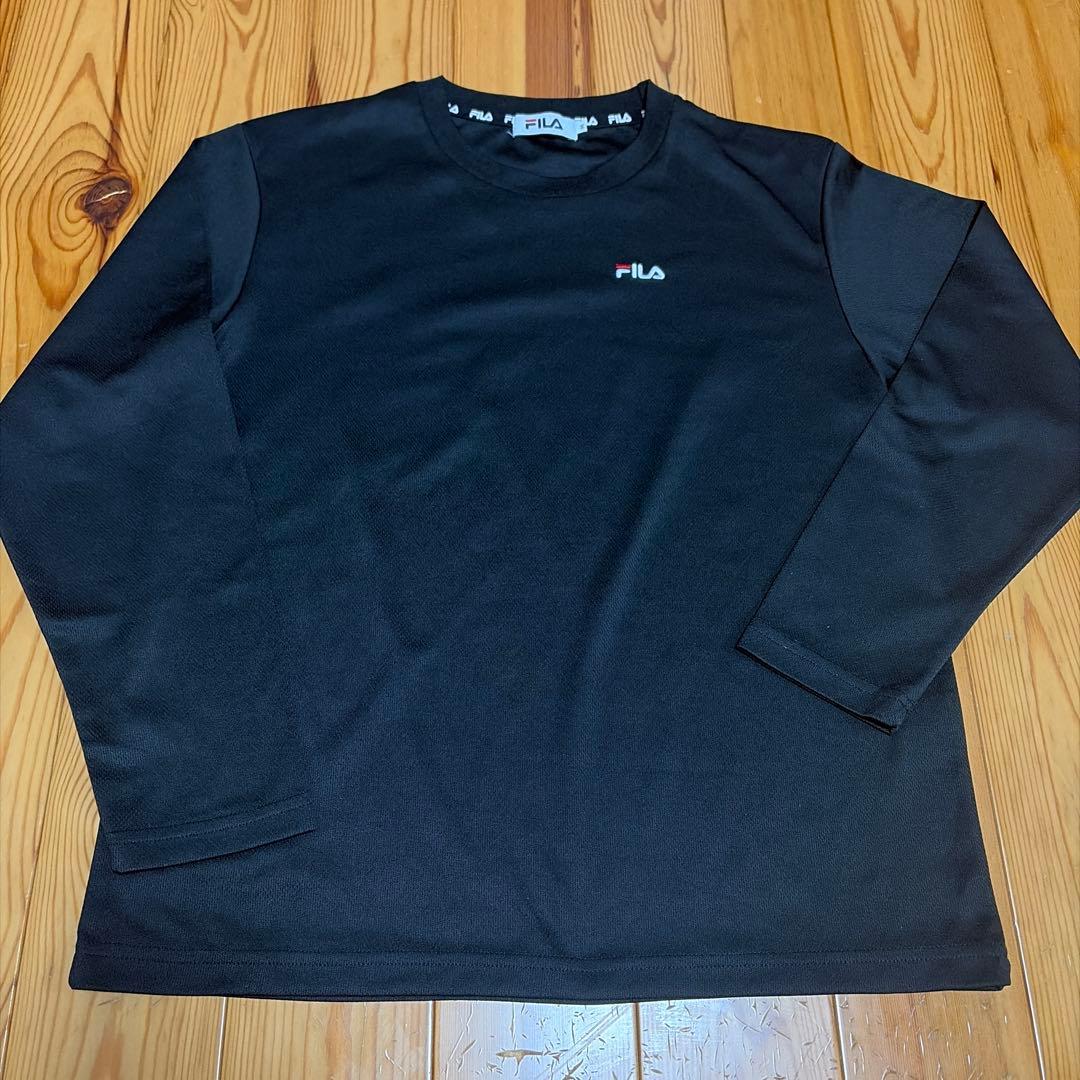 FILA フィラ ワンポイント刺繍ドライ長袖Tシャツ — image 5