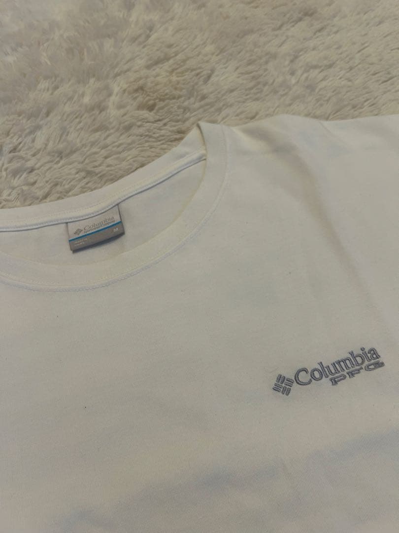 【極美品】コロンビア PFG トライアングルロゴ Tシャツ 白 M — image 3