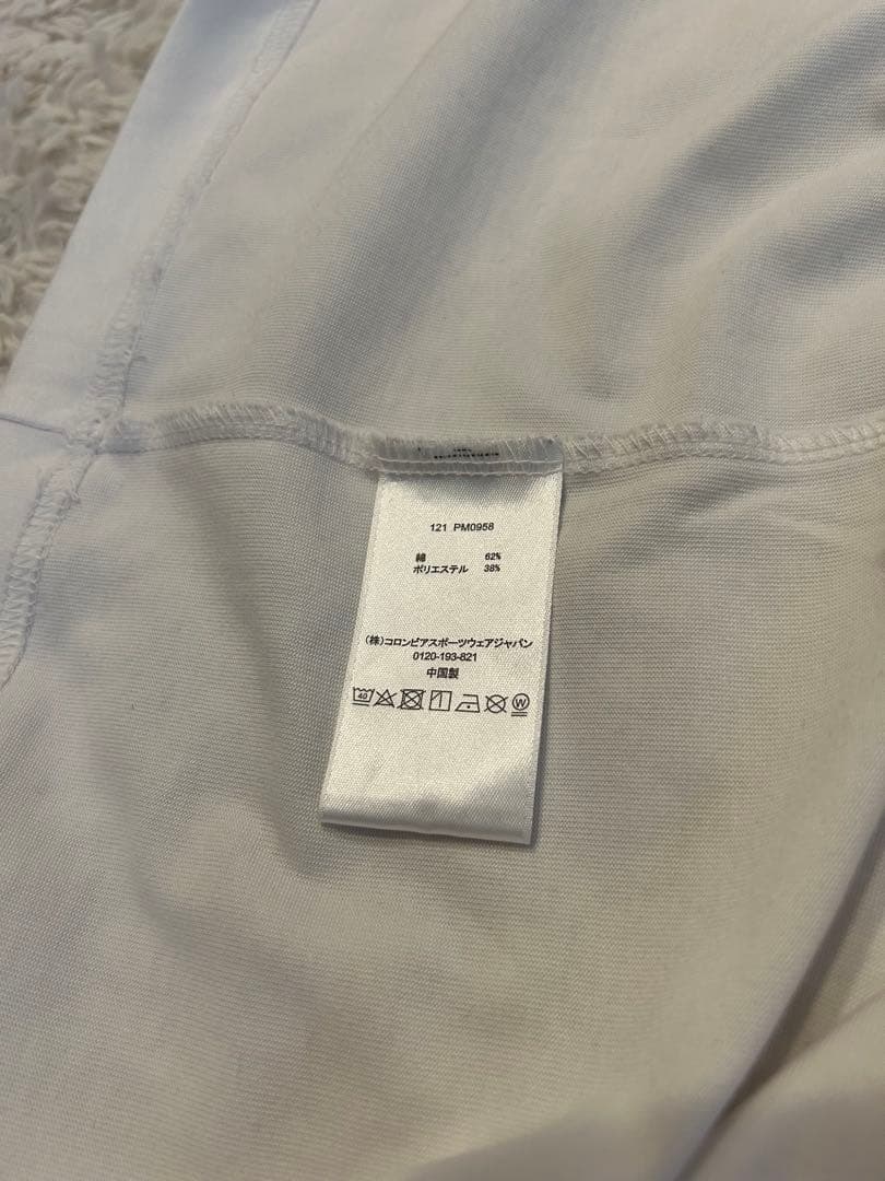【極美品】コロンビア PFG トライアングルロゴ Tシャツ 白 M — image 4
