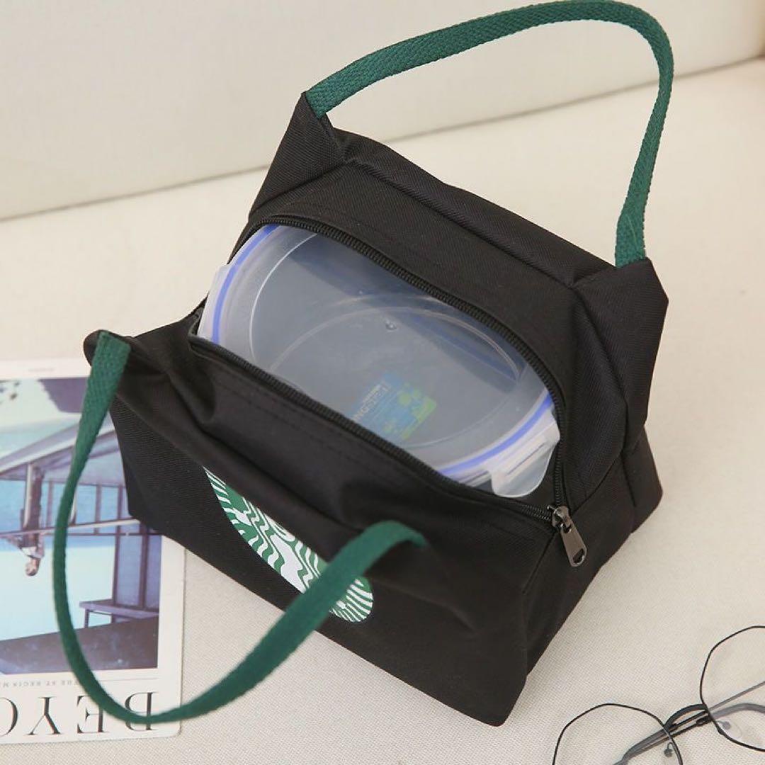 再入荷！新品海外スターバックス限定弁当入れ 保冷バッグ　手提げバッグ　ブラック — image 3