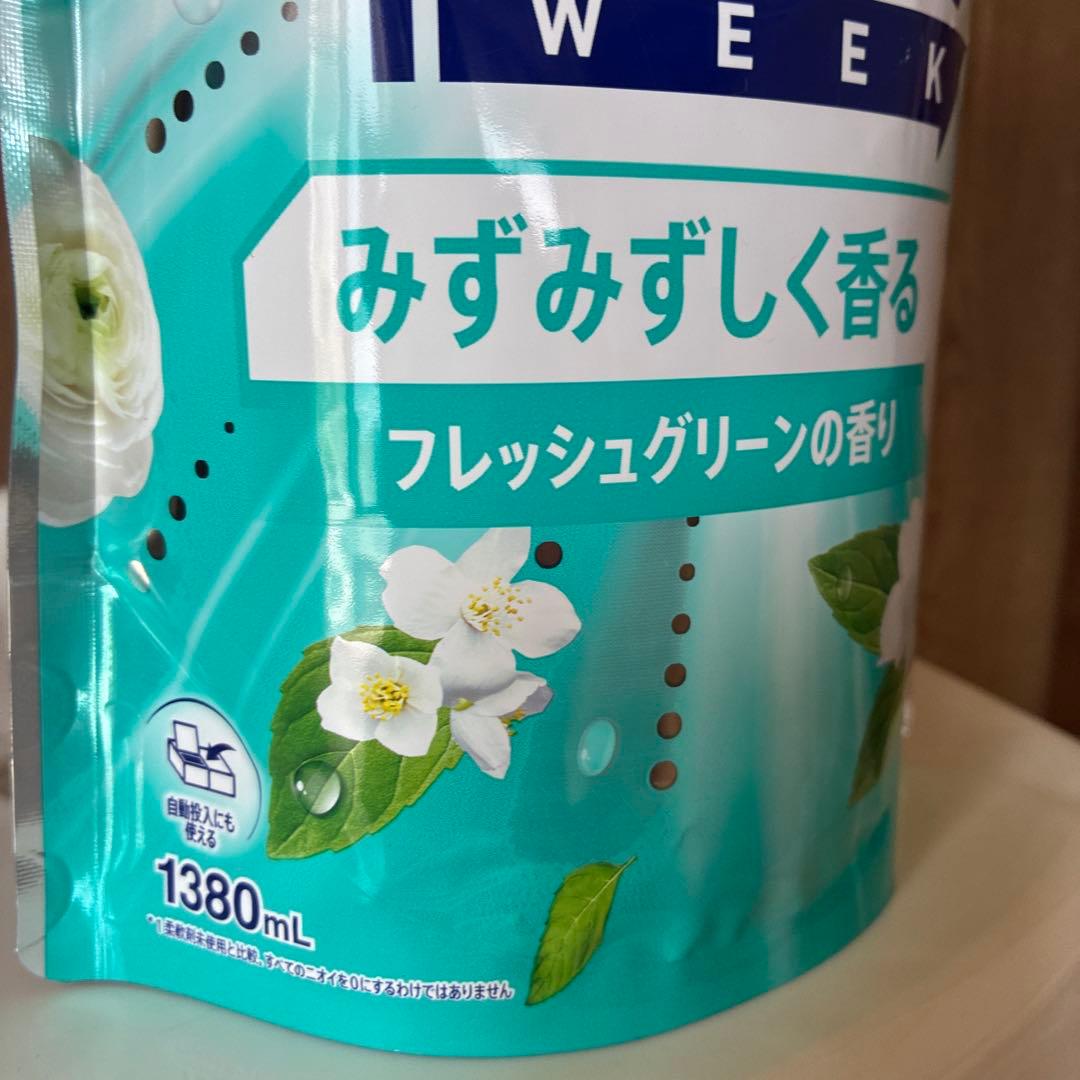 レノア 超消臭 1WEEK フレッシュグリーンの香り 詰替用 1380ml 新品 — image 3
