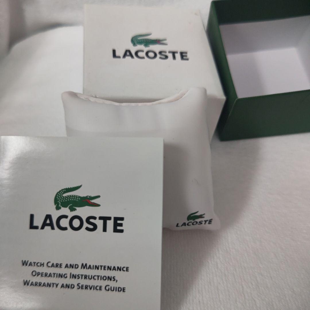 LACOSTE 腕時計 ピンク ホワイト ストライプ — image 3