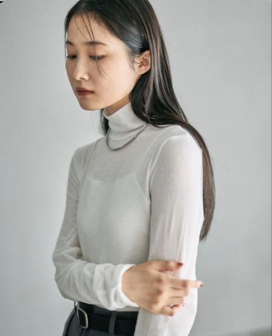 LEPSIM / テンセル混タートル・オフホワイト〔新品タグ付〕 — image 2