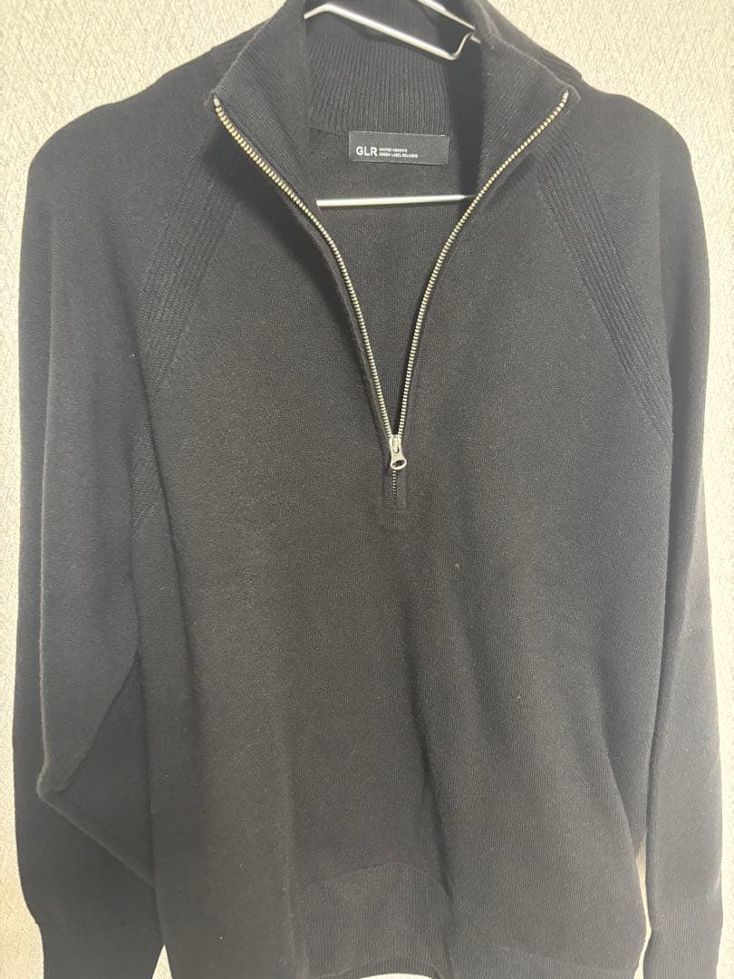 UNITED ARROWS GLR ハーフジップ ニット ブラック — image 2