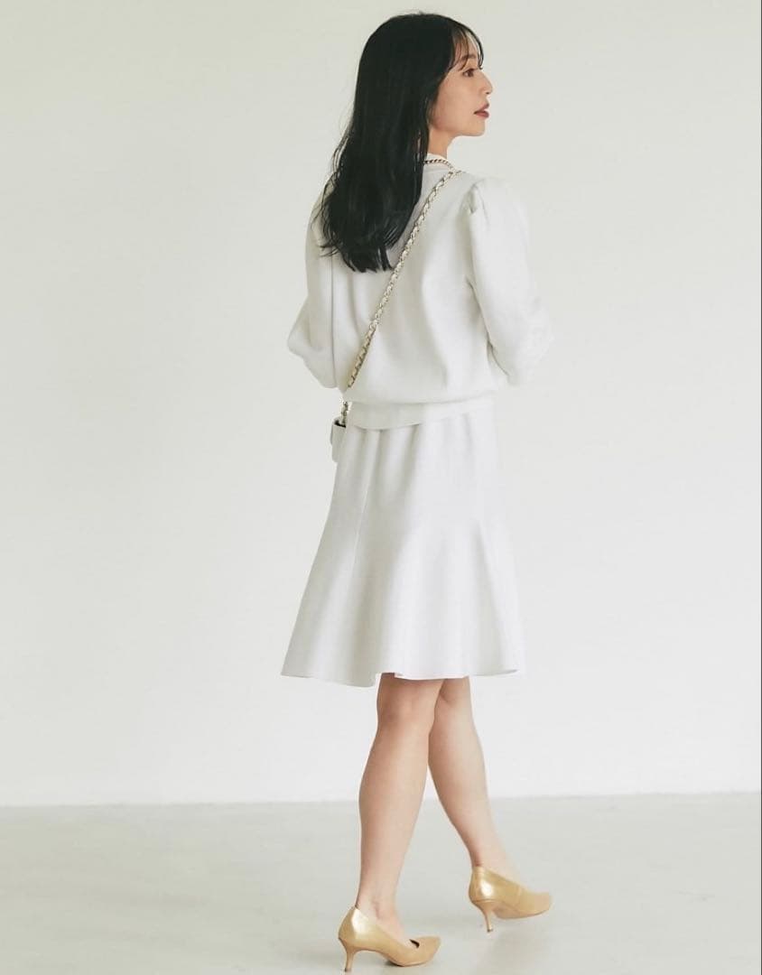 【美品】La boutique BonBon ドロップドニットセットアップ　F — image 3
