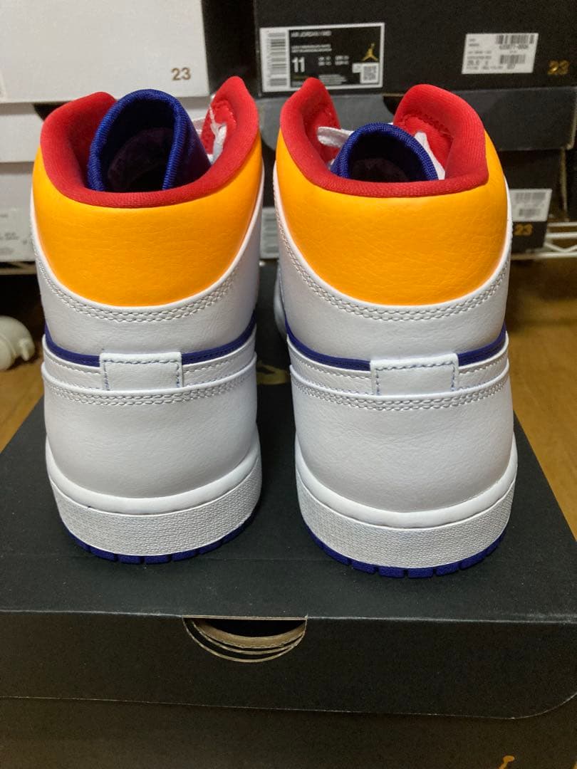 NIKE WMNS AIR JORDAN 1 ホワイト/ブルー/オレンジ — image 5