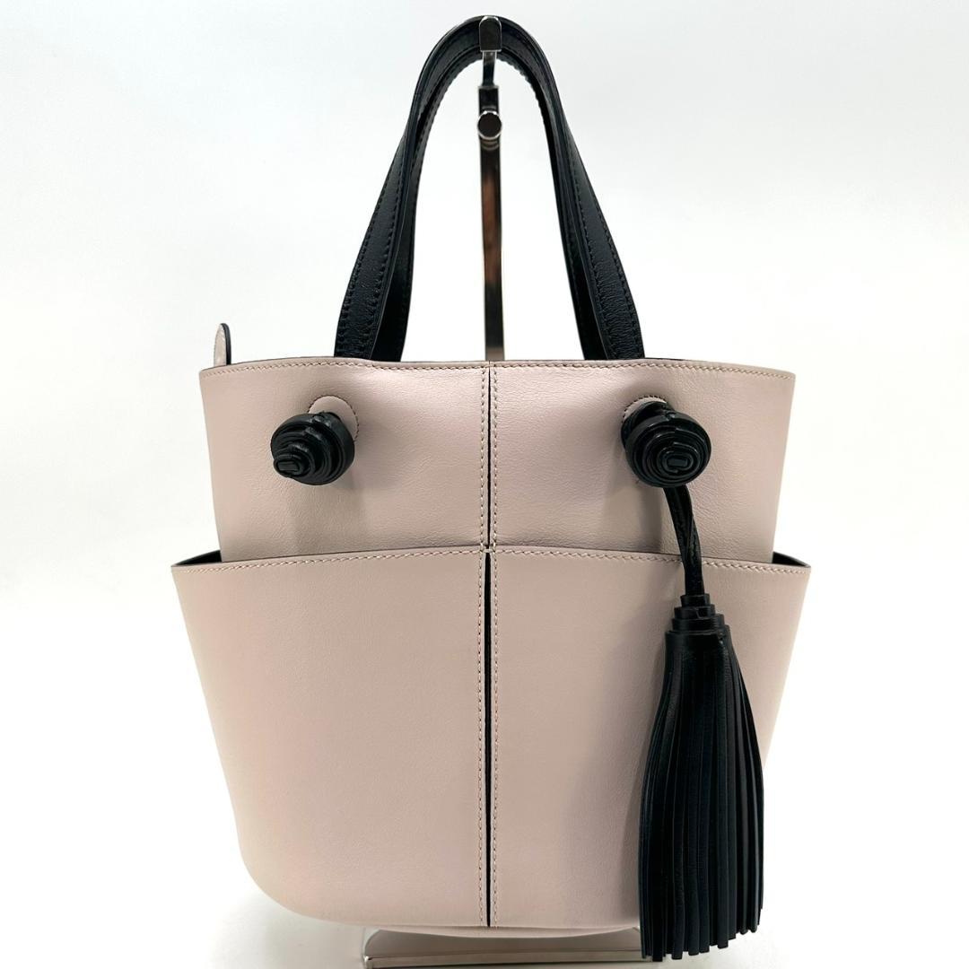 人気★美品★TOD'S トッズ タッセルバケットバッグ バケツ型 ハンドバッグ — image 3