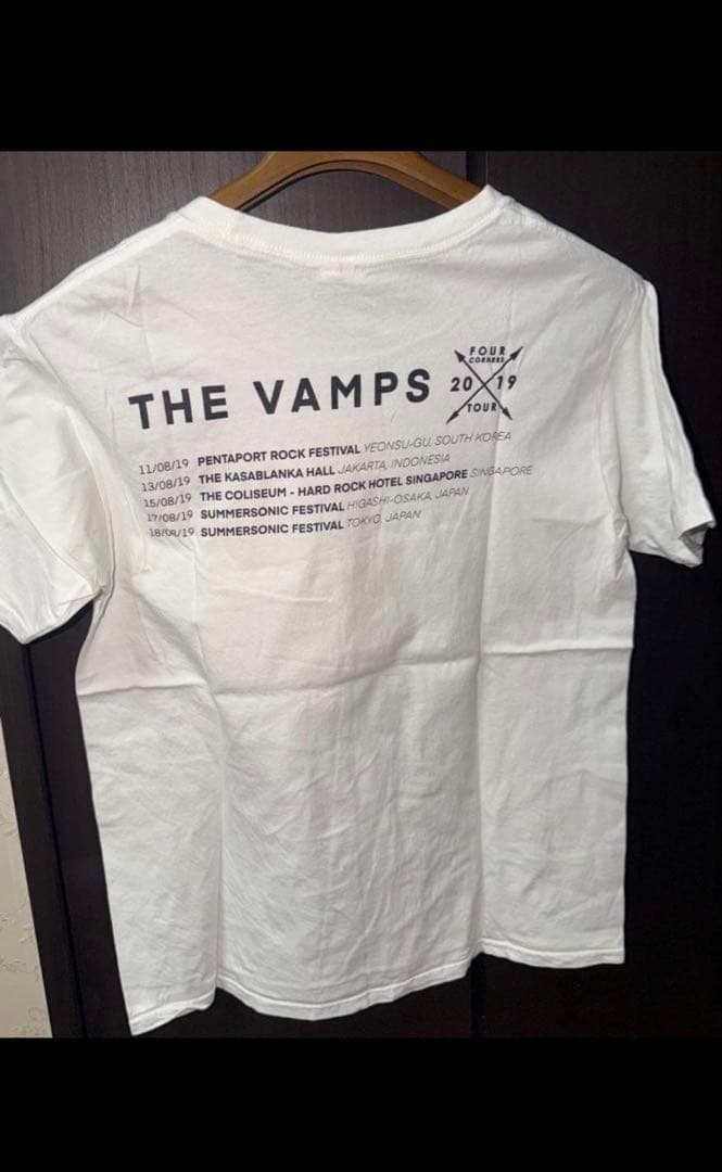 THE VAMPS 2019 Tour Tシャツ ホワイト S — image 2
