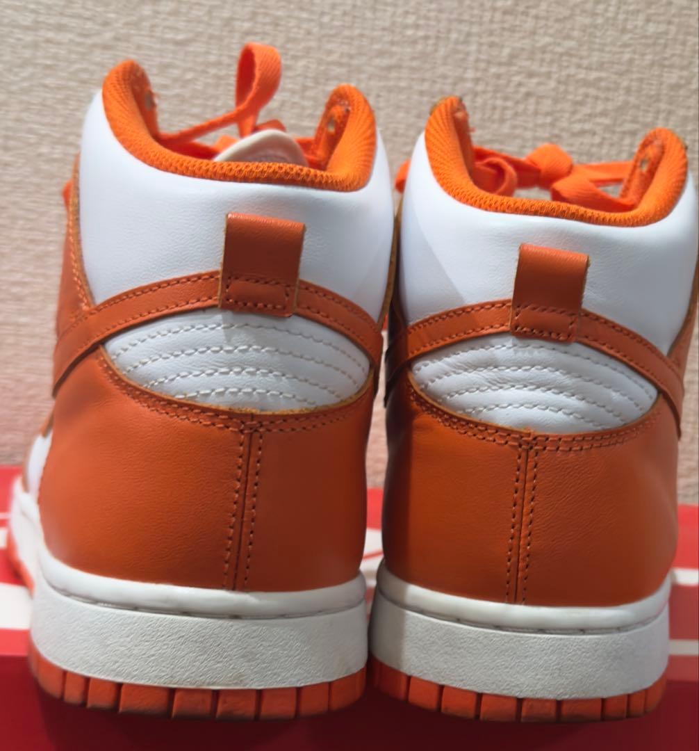 NIKE DUNK HIGH ナイキ ダンク ハイ オレンジ ホワイト — image 4