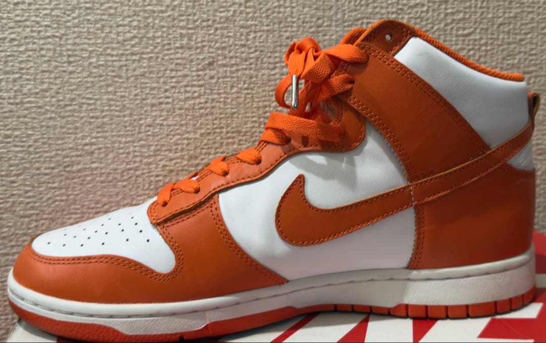 NIKE DUNK HIGH ナイキ ダンク ハイ オレンジ ホワイト — image 5
