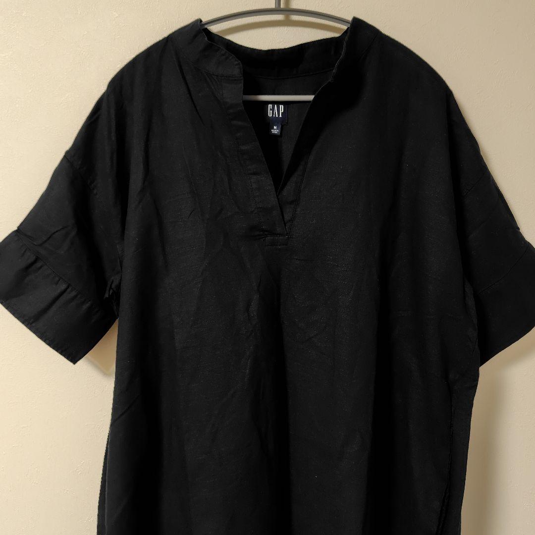【美品】GAP ロングワンピース　Mサイズ ブラック — image 2