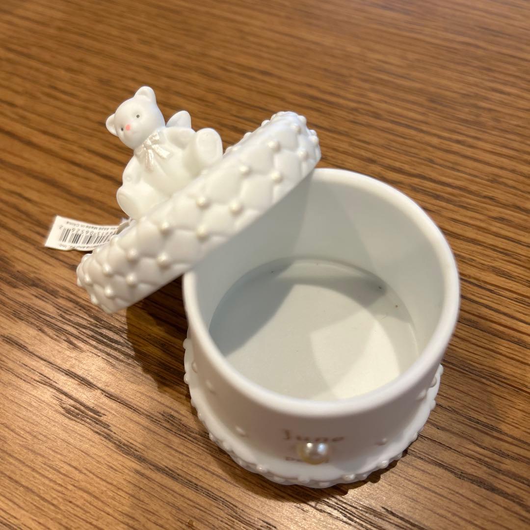 Russ Berrie June Pearl ベア 小物入れ — image 2