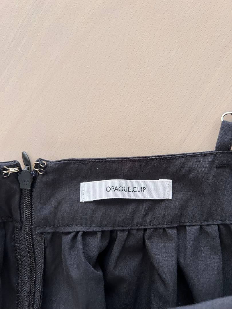 OPAQUE.CLIP キャミワンピース ブラック 38/Mサイズ — image 2