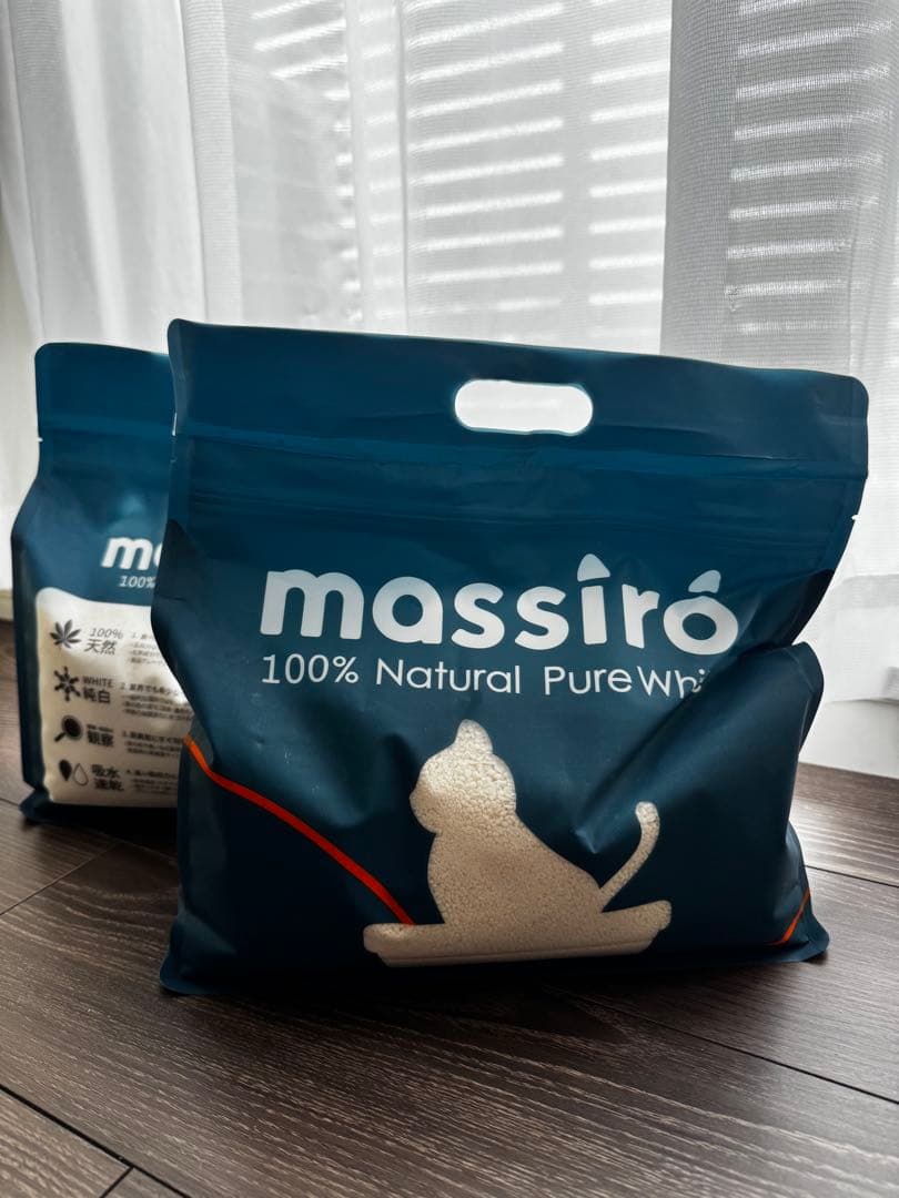 massiro 100% Natural Pure White 猫砂 2袋 — image 2