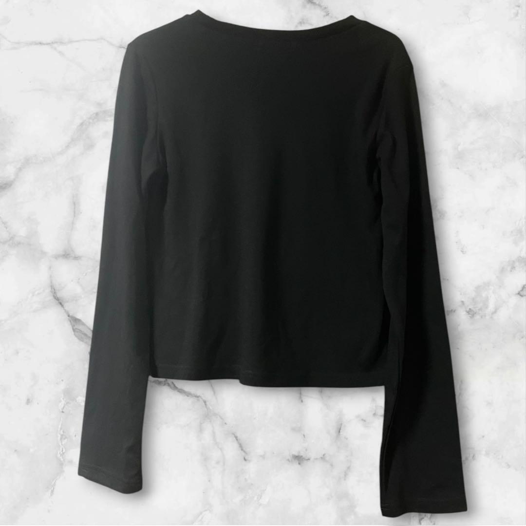 新品タグ付きCECIL McBEE セシルマクビー 長袖 カットソー 黒 M — image 2