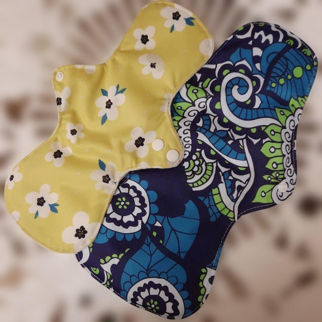 L1XL1黒い瞳＆北欧☘防水 布ナプキン オーガニック竹 ライナー～夜用～尿漏れ — image 2