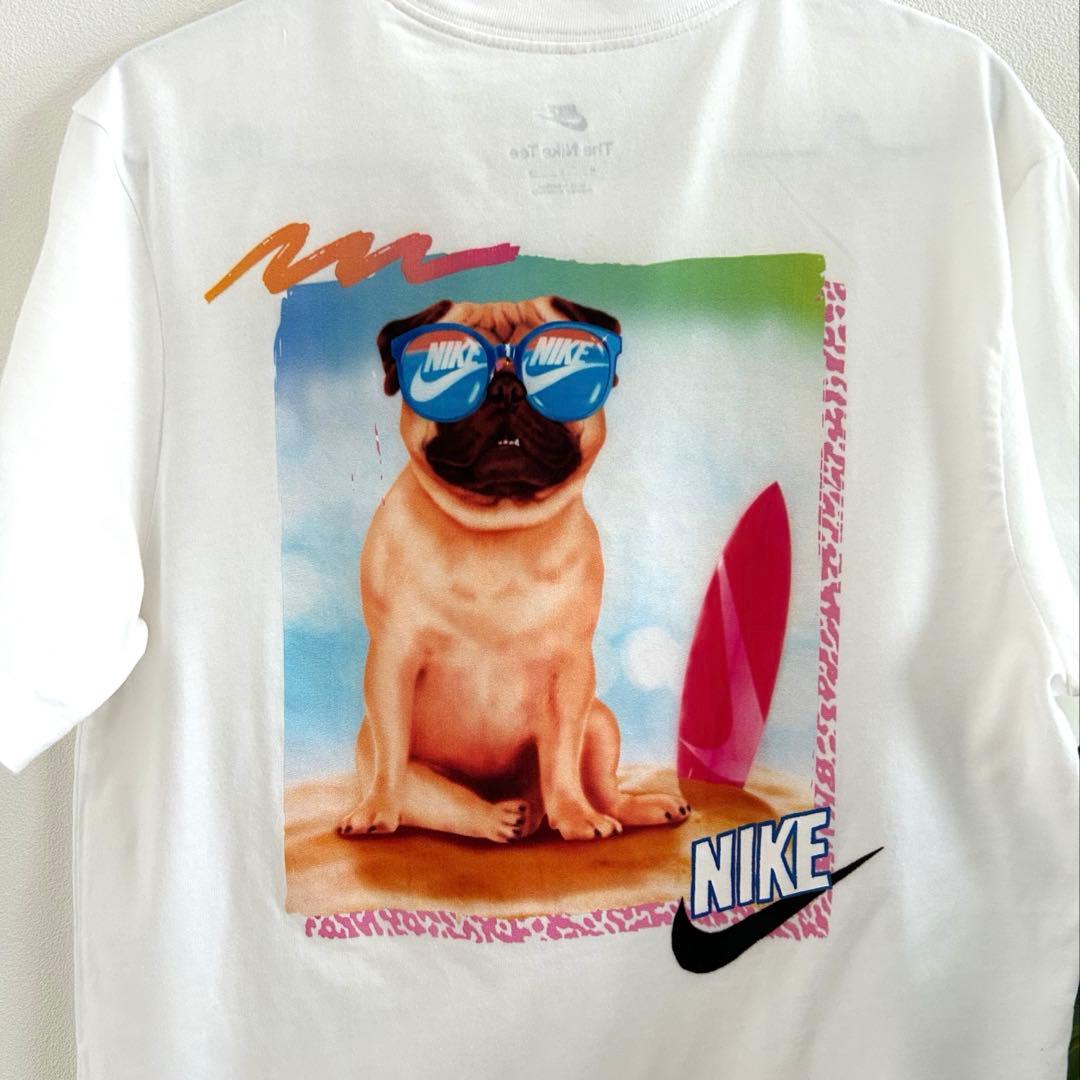 【NIKE ナイキ 】M パグ　犬　半袖Tシャツ 白　ホワイト — image 2