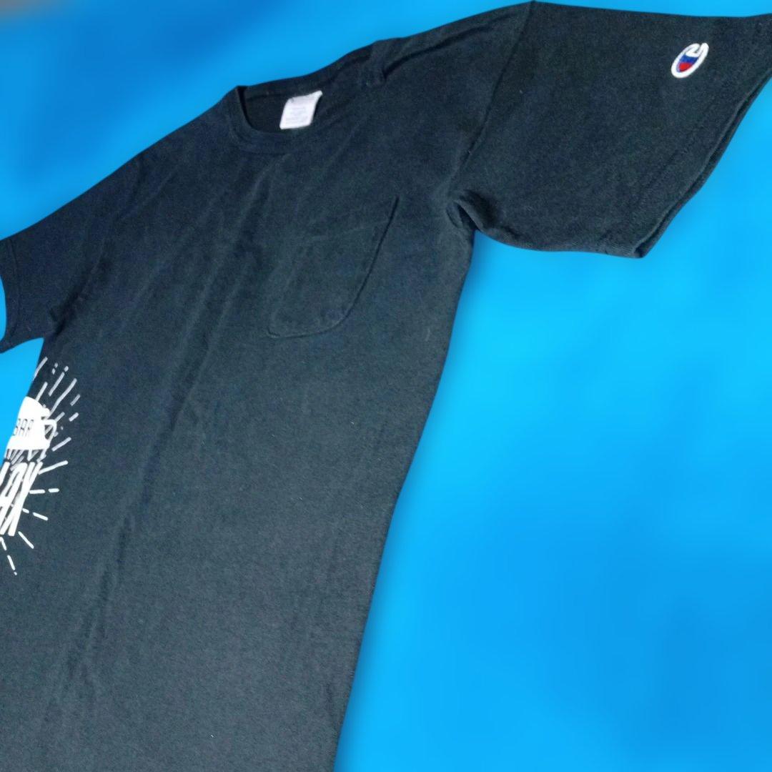 MADE IN USA Champion T1011 ブラックTシャツ Mサイズ — image 4