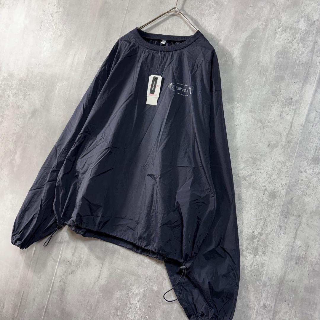 新品　coca Mサイズ　ネイビー　ドロスト　ナイロントレーナー　薄手　無地 — image 5