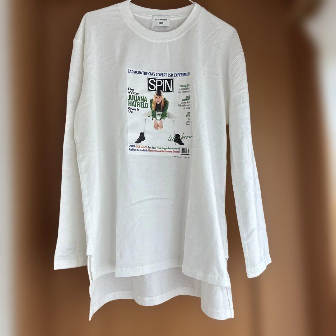 【新品】LiLY BROWN ロングTシャツ　フリーサイズ — image 2